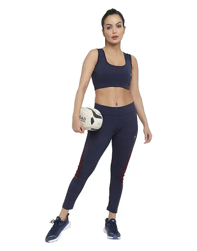 BetterThink Women?s Summer Sporty Gym Wear Lycra Blend for Women?s (SAGNAVYM03)