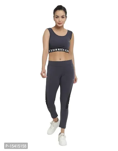 Better Think Summer Sporty  Gym Wear Lycra Blend Tracksuit for Women?s (SAG-11)-thumb5