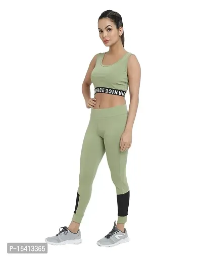 Better Think Summer Sporty  Gym Wear Lycra Blend Tracksuit for Women?s (SAG-06)-thumb4