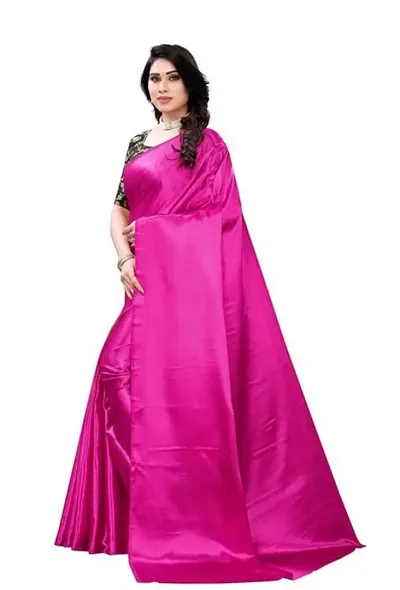 FABMORA Women's Woven Silk Saree With blouse piece