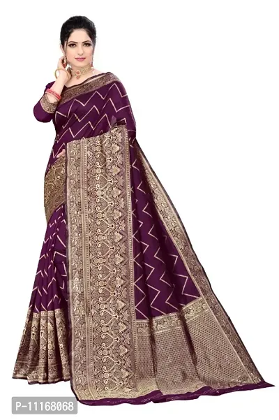 Silk Blend Partywear Saree with Blouse piece