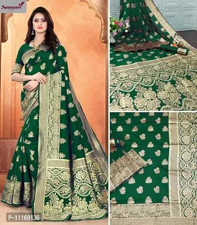 Fancy Jacquard Saree with Blouse Piece for Women