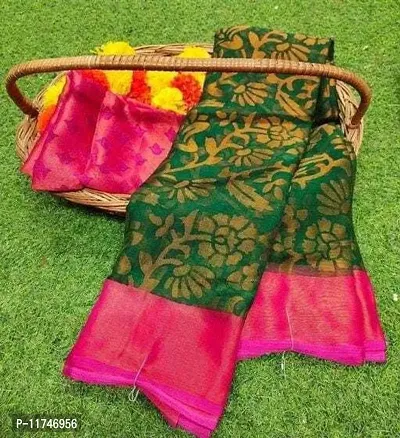 Brasso Partywear Saree with Blouse piece-thumb0