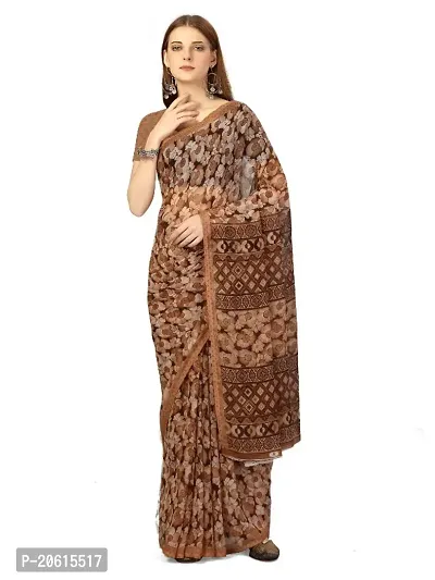 Chiffon Partywear Saree with Blouse piece