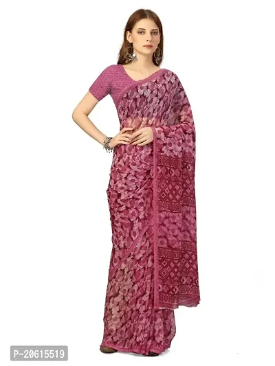 Chiffon Partywear Saree with Blouse piece-thumb0