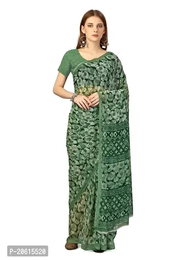 Chiffon Partywear Saree with Blouse piece-thumb0