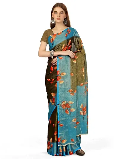 Hot Selling Brasso Saree with Blouse piece 