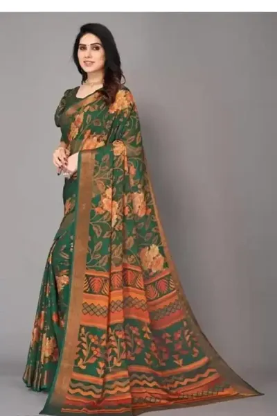 Must Have Viscose Rayon Saree with Blouse piece 