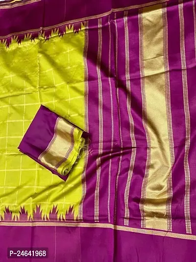 Art Silk Banarasi Silk Saree with Blouse piece