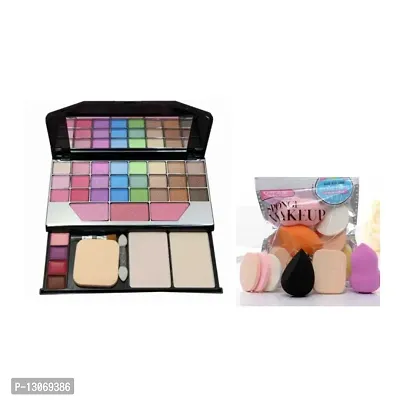 TYA makeup kit eyeshadow 6155 makeup kit with family pack puff set multicolor-thumb0