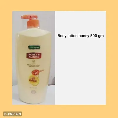 glow roots honey  almond body lotion 500gm-thumb0