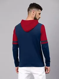 Classy Cotton Blend Printed Hooded Neck Tshirt For Men-thumb3