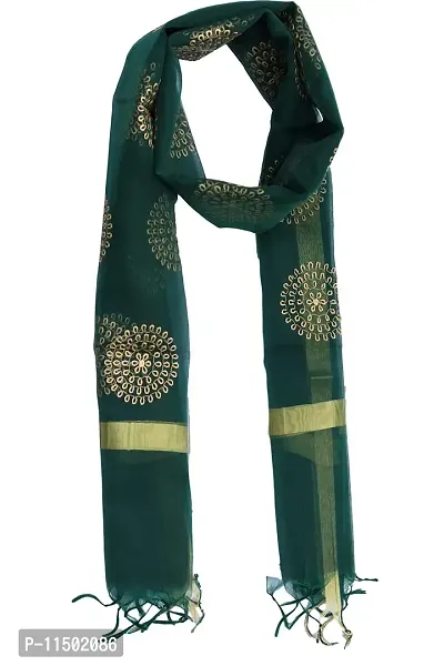 OneStoreIndia Handcrafted Dupatta Banarasi Silk Printed Designer Dupatta Shawl Scarf Wrap Chunni. (Red)