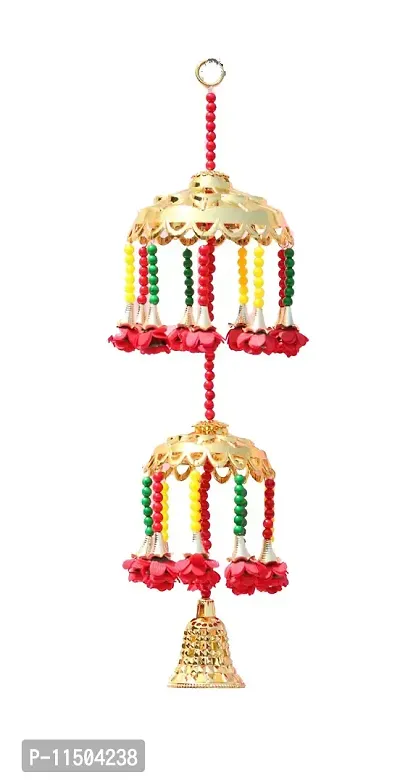 OneStoreIndia Handmade Traditional Jhoomar/Chandeliers/Door Hanging/Wall Hanging/Showpiece Or for Decoration. JH2-thumb2