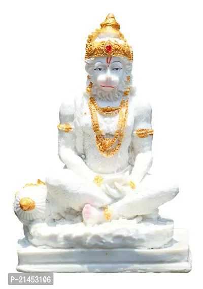 Geetanjali Crafts Handcrafted Hanuman Ji 6 Inch Sadhana Idol/Figurine/Murti for Pooja, Diwali, Festivals or Decorations