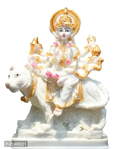 Geetanjali Crafts Handcrafted Sherawali MATA 6 Inch Idol/Figurine/Murti for Pooja, Diwali, Navratri, Festivals or Decorations
