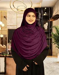 Mehar Hijab's Glamour in Modesty Faeezah Frill Hijab Wine XXL-thumb1