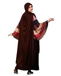 Mehar Hijab's Muslim Modest Women's Stylish Poly Cotton Solid Hijab ULEMA (Cocco, XX-Large)-thumb1
