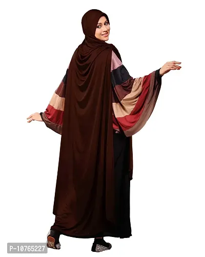 Mehar Hijab's Muslim Modest Women's Stylish Poly Cotton Solid Hijab ULEMA (Cocco, XX-Large)-thumb2