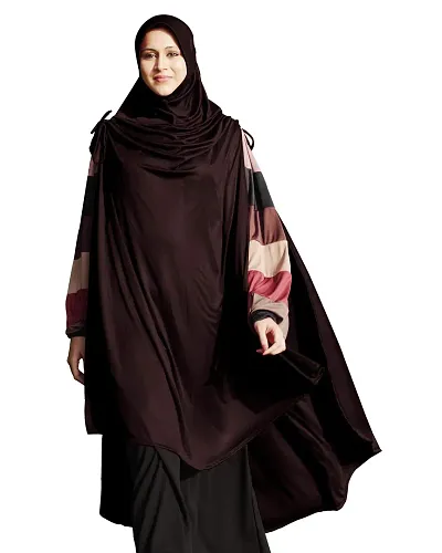 Mehar Hijab's Muslim Modest Women's Stylish Poly Cotton Solid Hijab ULEMA (Cocco, XX-Large)
