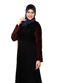 Mehar Hijab's Modest Women's Stylish Dual-Color Modest Fashion AFEEFA HIJAB Black-Grey X Large-thumb4