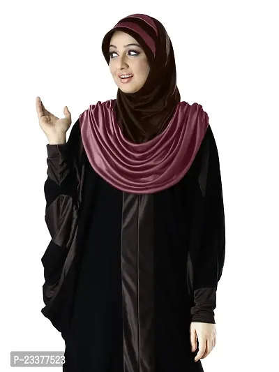 Mehar Hijab's Modest Women's Stylish Dual-Color Modest Fashion AFEEFA HIJAB Coffee - Cocco X Large