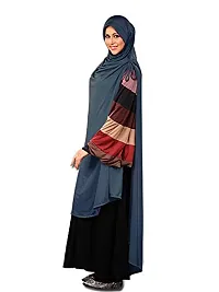 Mehar Hijab's Muslim Modest Women's Stylish Poly Cotton Solid Hijab ULEMA (Grey, XX-Large)-thumb2