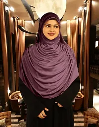 Mehar Hijab's Glamour in Modesty Faeezah Frill Hijab Coffee XL-thumb1