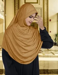 Mehar Hijab's Glamour in Modesty Faeezah Frill Hijab Gold XXL-thumb1