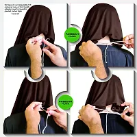 Mehar Hijab's Glamour in Modesty Faeezah Frill Hijab Cocco XL-thumb4