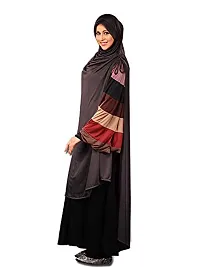 Mehar Hijab's Muslim Modest Women's Stylish Poly Cotton Solid Hijab ULEMA (Formal Grey, XX-Large)-thumb1