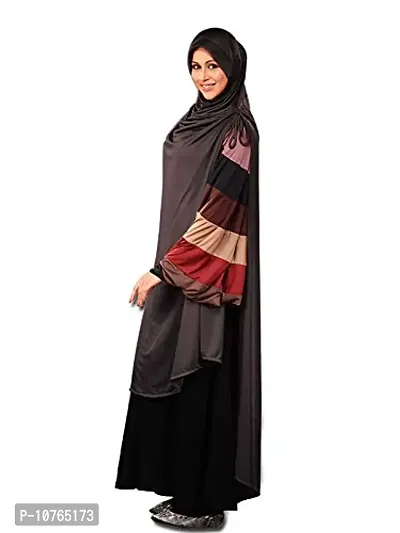 Mehar Hijab's Muslim Modest Women's Stylish Poly Cotton Solid Hijab ULEMA (Formal Grey, XX-Large)-thumb2
