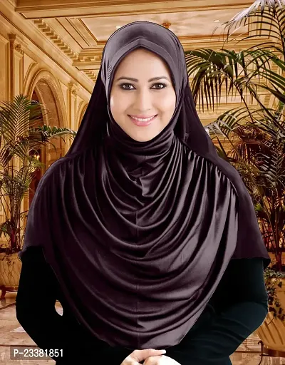 Mehar Hijab's Glamour in Modesty Faeezah Frill Hijab Wildberry XXL-thumb0