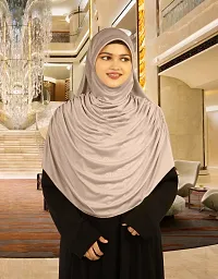 Mehar Hijab's Glamour in Modesty Faeezah Frill Hijab Wheat XXL-thumb2