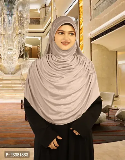 Mehar Hijab's Glamour in Modesty Faeezah Frill Hijab Wheat XXL-thumb3