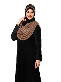 Mehar Hijab's Modest Women's Stylish Dual-Color Modest Fashion AFEEFA HIJAB D Wheat - Black X Large-thumb4