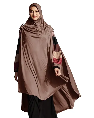 Mehar Hijab's Muslim Modest Women's Stylish Poly Solid Hijab ULEMA (Dark wheat, XX-Large)