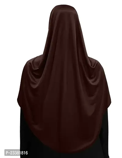 Mehar Hijab's Glamour in Modesty Faeezah Frill Hijab Cocco XL-thumb4