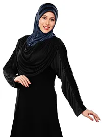 Mehar Hijab's Modest Women's Stylish Dual-Color Modest Fashion AFEEFA HIJAB Black-Grey X Large-thumb2