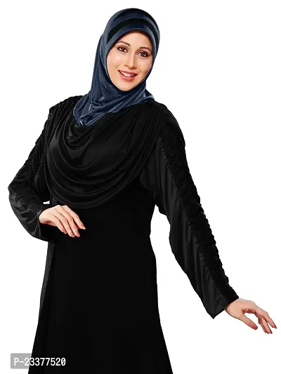 Mehar Hijab's Modest Women's Stylish Dual-Color Modest Fashion AFEEFA HIJAB Black-Grey X Large-thumb3