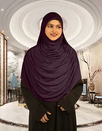 Mehar Hijab's Glamour in Modesty Faeezah Frill Hijab Wildberry XXL-thumb1