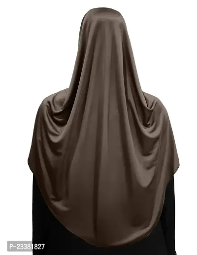 Mehar Hijab's Glamour in Modesty Faeezah Frill Hijab Formal Grey XL-thumb4