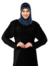 Mehar Hijab's Modest Women's Stylish Dual-Color Modest Fashion AFEEFA HIJAB Black-Grey X Large-thumb1