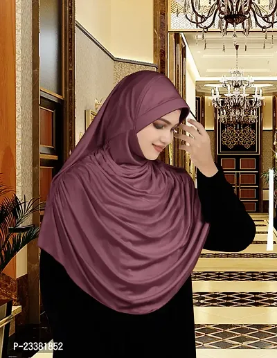 Mehar Hijab's Glamour in Modesty Faeezah Frill Hijab Coffee XL-thumb4