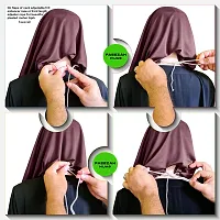 Mehar Hijab's Glamour in Modesty Faeezah Frill Hijab Coffee XL-thumb4