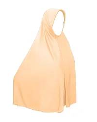 Mehar Hijab's Modest Women's Plain Hijab Solid Polycotton Soft feel good fabric Ma-ale Hijab (Free Size, Skin)-thumb1