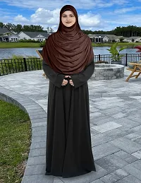 Mehar Hijab's Glamour in Modesty Faeezah Frill Hijab Cocco XL-thumb1