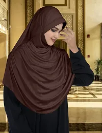 Mehar Hijab's Glamour in Modesty Faeezah Frill Hijab Cocco XL-thumb2