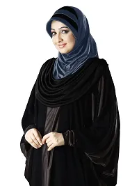 Mehar Hijab's Modest Women's Stylish Dual-Color Modest Fashion AFEEFA HIJAB Black-Grey X Large-thumb3