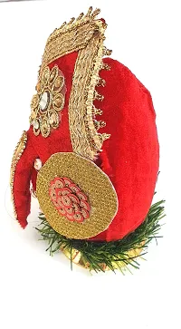 Artonezt Handmade Ganeshji Decorated Coconut Shagun Nariyal with Stand for Pooja, Wedding, Gift & Festive-thumb1